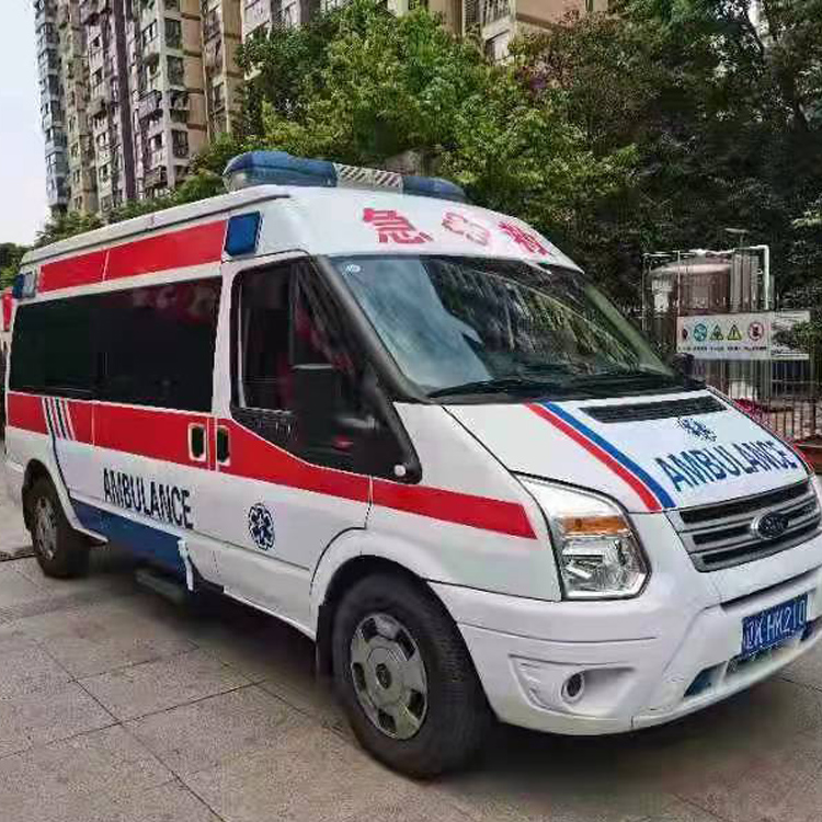 隆昌长途救护车护送病人返乡